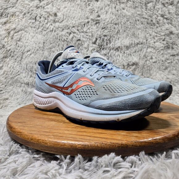 Saucony Omni 19 Womens Size 10 Blue/Bronze Mesh Casual Running Shoes S10570-45 - Picture 1 of 11